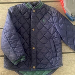 Polo by Ralph Lauren Kids Navy and Green Quilted Jacket